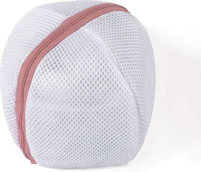 SEEQS Faltbarer Wäschesack für BHs und Unterwäsche, verformungssicherer Schutzbeutel für die Waschmaschine, Rosa - Bild 1