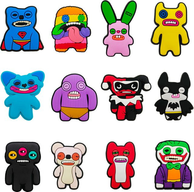 Potdemiel Charms, Cartoon-Zahnmonster, 12 Stück - Bild 1