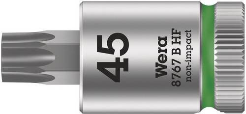 Wera Zyklop Bitnuss TX 45 Steckschlüsseleinsatz mit 3/8 Zoll Antrieb in Silber aus Edelstahl - Bild 1