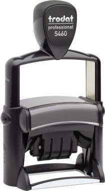Trodat Datumsstempel 5460 Professional 4.0 aus Edelstahl in Silber und Schwarz - Bild 1