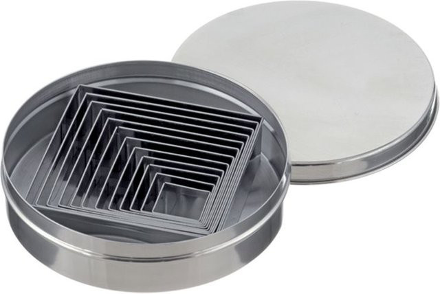 Schneider Ausstechersatz Quadrat in Edelstahl Silber - Bild 1
