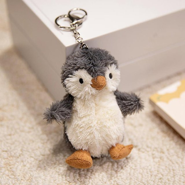 Schlüsselanhänger Binchi Fitness, Plüsch, Tiere, grau, 10-12cm, Kinder - Bild 1