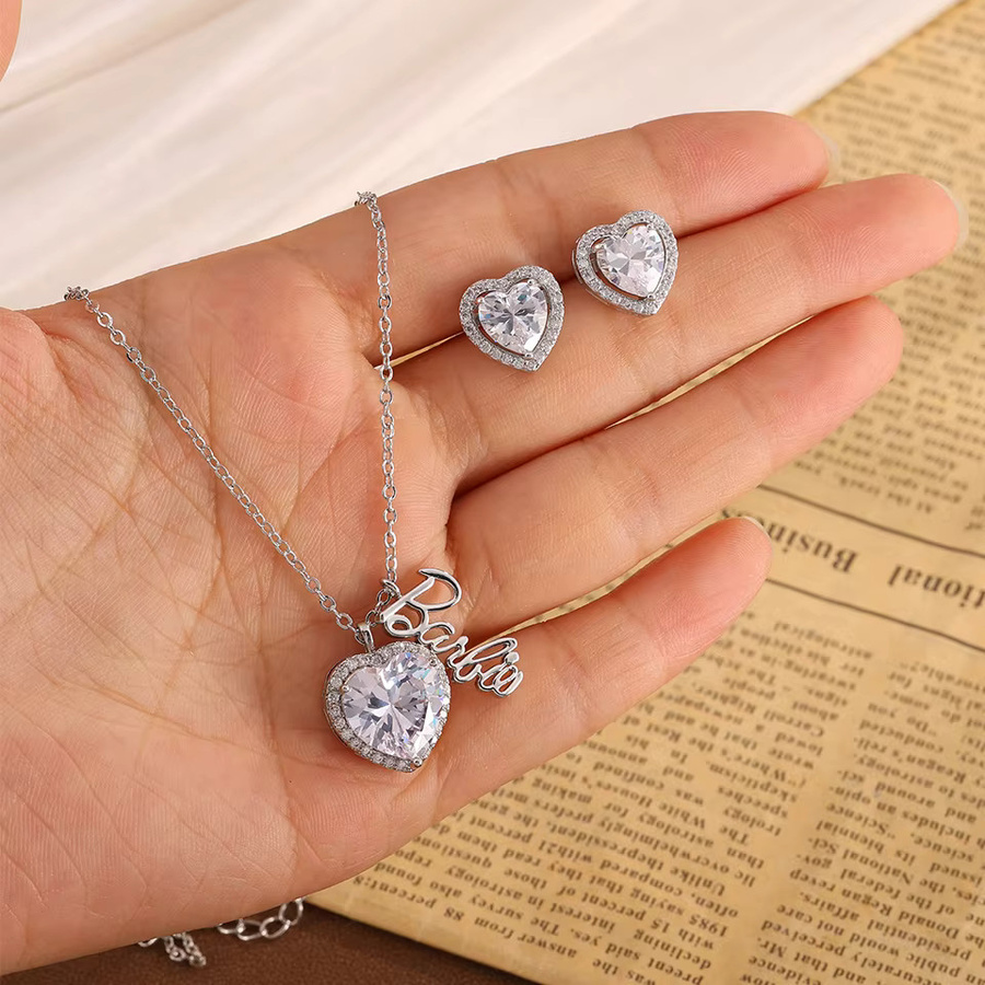 ZAKOL Schmuckset Ohrringe und Halskette, Zirkonia, Silber, Damen - Bild 4