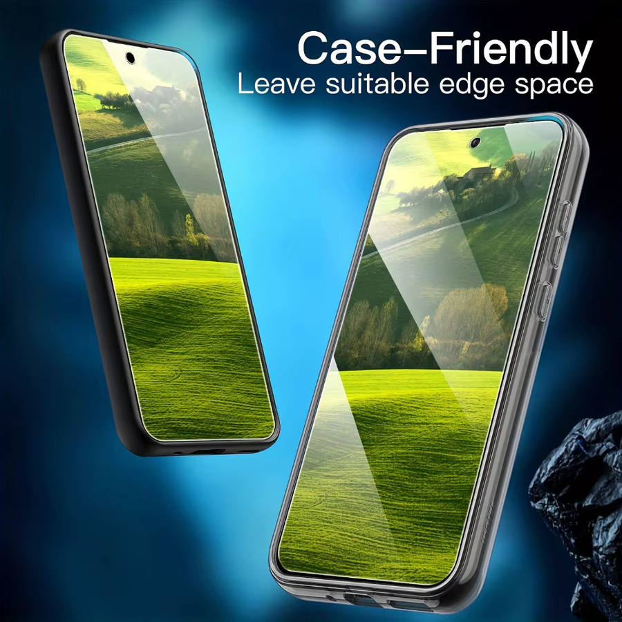 3er-Pack 9D Ultra HD Gehärtetes Glas Displayschutzfolie für Samsung Galaxy S22 S23 S24 S25 S26 Plus Ultra S23 FE S24 FE S25 FE S25 Edge, transparent, kratzfest und anti-fingerabdruck - Bild 5