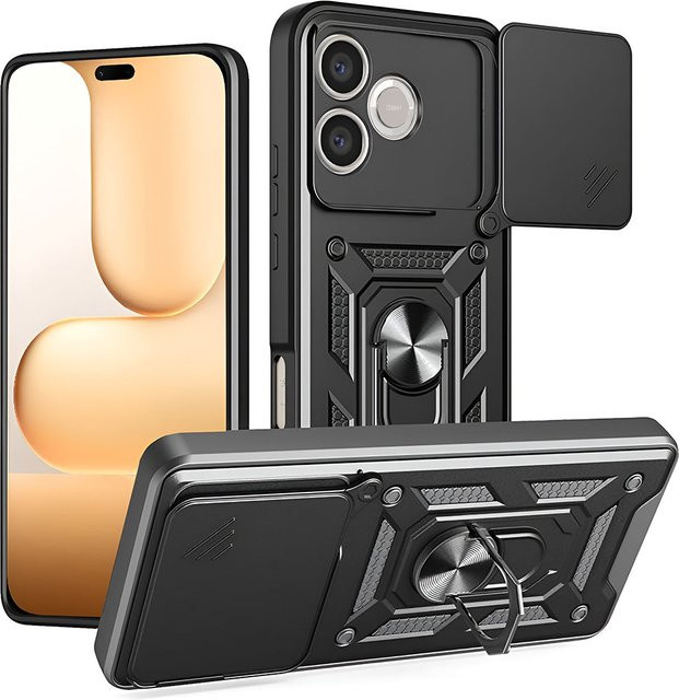 Techsuit CamShield Schutzhülle für Honor 600 Lite in Schwarz - Bild 1