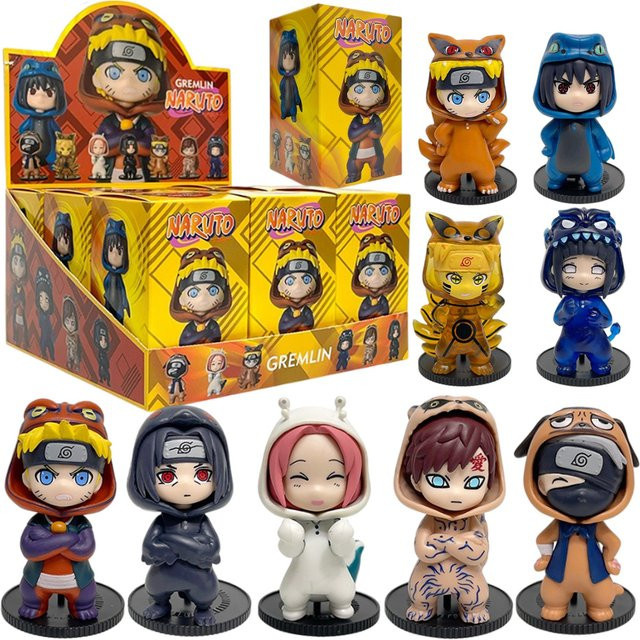 Bandai Naruto Anime Actionfigur, 9-teiliges Set - Bild 1