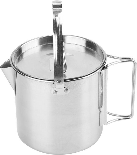 Tragbarer faltbarer Edelstahl Kessel für Outdoor und Camping mit 1,2 l Volumen - Bild 1