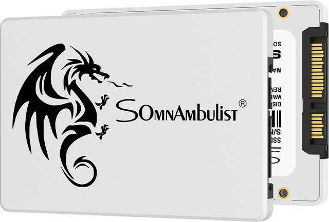 SomnAmbulist SSD 2,5 Zoll SATA3 Solid State Drive für Laptop und Desktop in Weiß - Bild 1