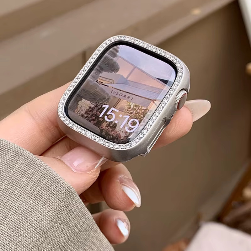 Apple Schutzhülle für Apple Watch, Silber, Diamant, Unisex - Bild 3