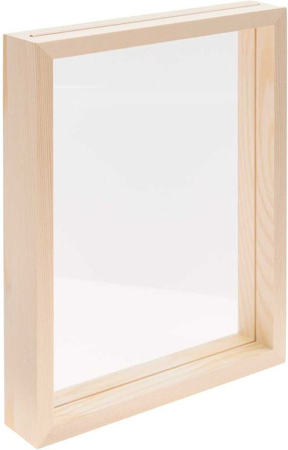 Rico Design Holzrahmen Natur mit doppelter Acrylscheibe, B/H: 20 x 25 cm - Bild 1