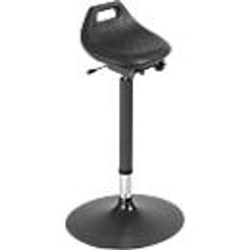 Bimos Industriestehhilfe 9454 mit PU-Sitz und Tellerfuß in Schwarz, Sitzhöhe: 650-850 mm - Bild 2
