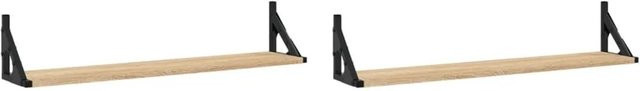 vidaXL Wandregale 2er-Set Sonoma-Eiche, B/T/H: 80 x 15 x 15,5 cm - Bild 1
