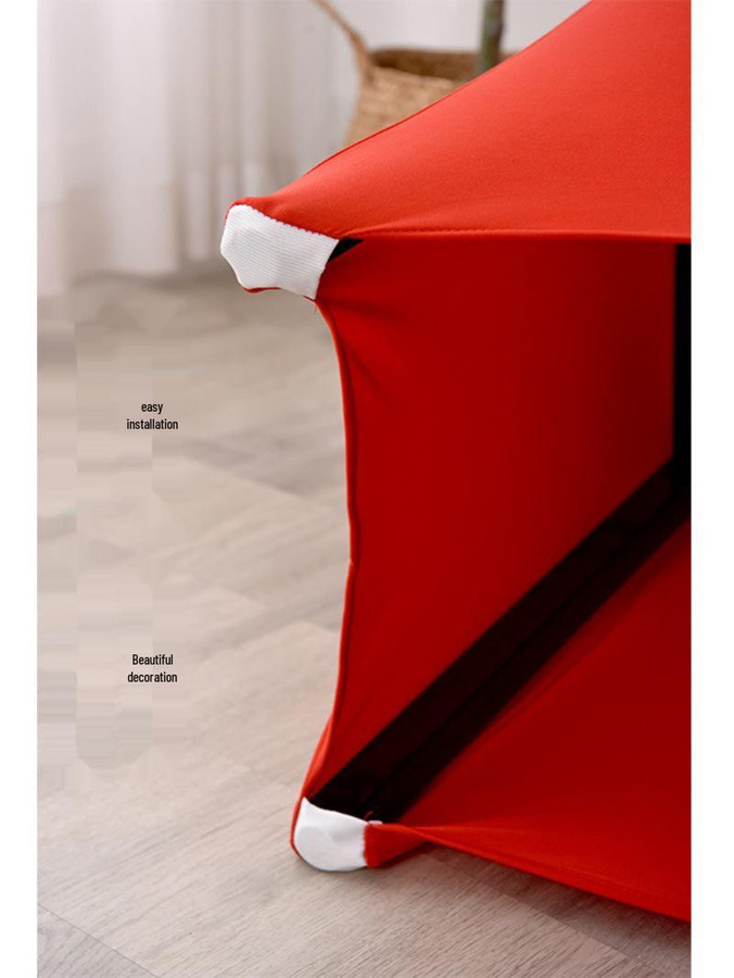 HomeHarmony Staubdichte Stretch-Tischdecke in Weiß für Veranstaltungen, B/T/H: 122 x 60 x 76 cm - Bild 2