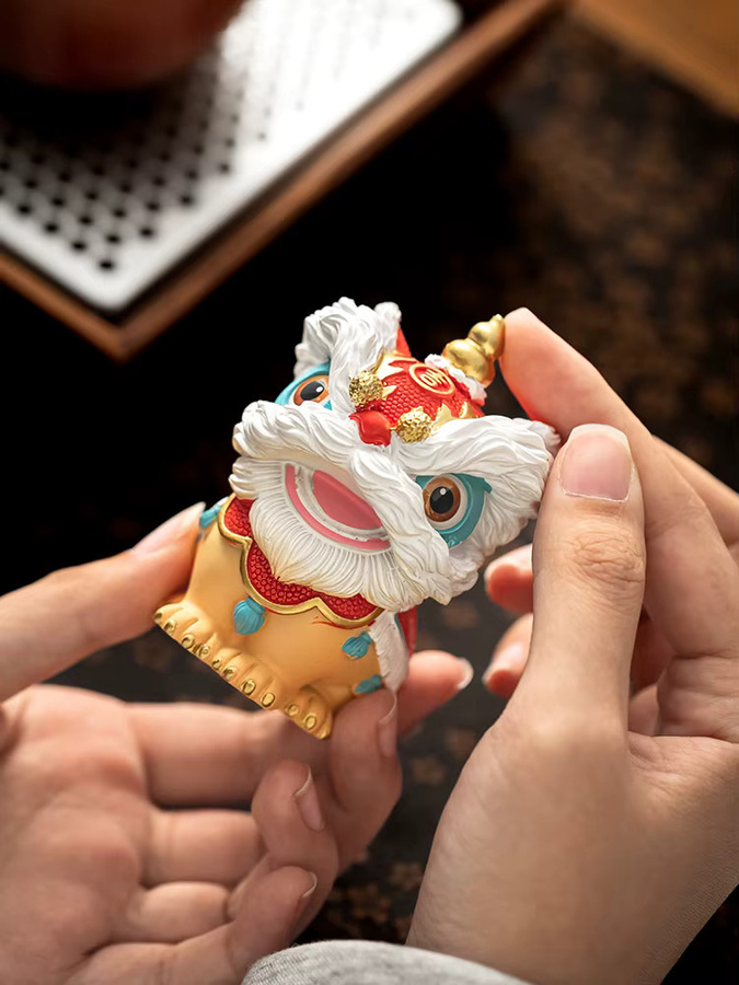 China-Chic Tea Pet Desktop-Dekoration im orientalischen Stil, Mehrfarbig - Bild 5