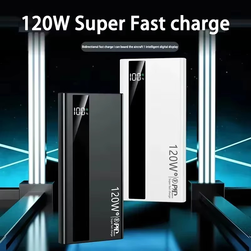 Lenovo 3C Powerbank mit 50000 mAh Kapazität und 120W Schnellladung in Schwarz - Bild 1