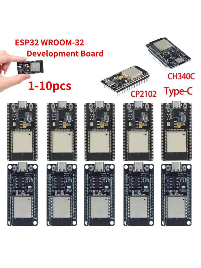 APWIKOGER ESP32 WROOM-32 Entwicklungsboard in Schwarz mit USB-C, WiFi und Bluetooth Dual-Core-Funkmodul - Bild 6
