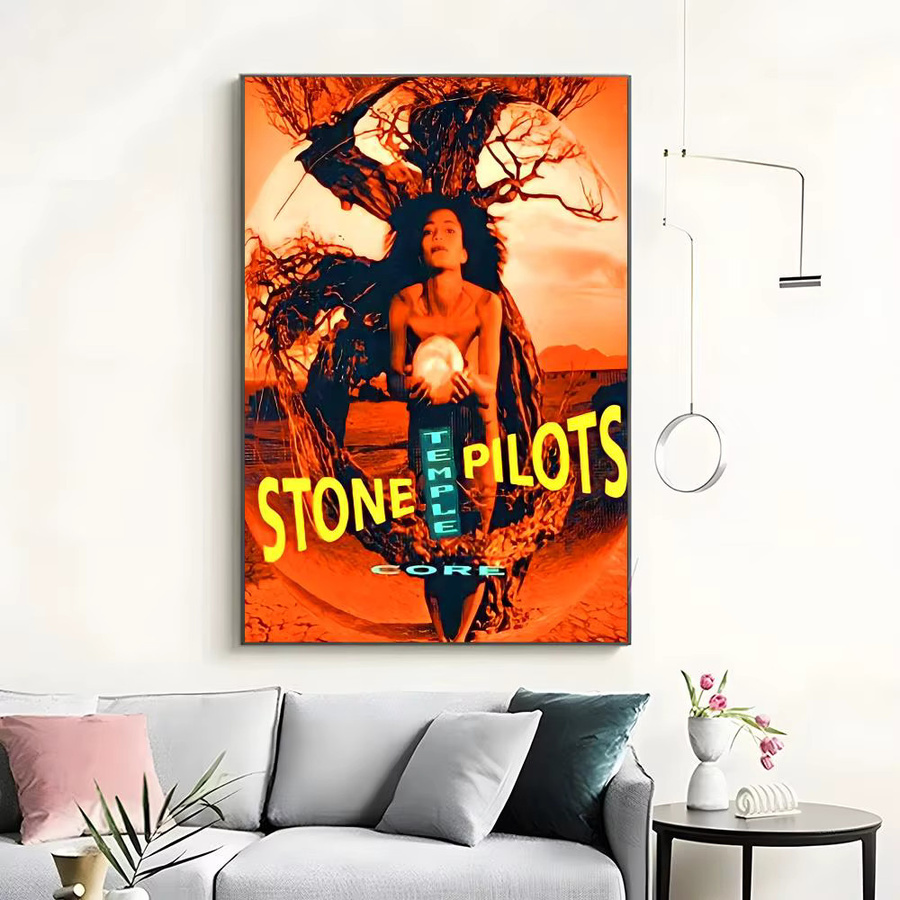 S-Stone Temple Pilots Poster Klassischer Wandkunstdruck in Weiß, Breite: 15,0 cm, Höhe: 20,0 cm - Bild 6