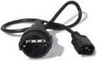 APC Stromkabel CEE 7/7 auf IEC 60320 C14 in Schwarz, 10 A, Länge: 61 cm (AP9880) - Bild 1