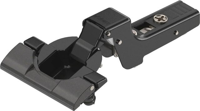 Blum Clip Top Scharnier 110 Grad 18mm Gekröpft ohne Feder Onyx Schwarz Matt Inserta - Bild 1