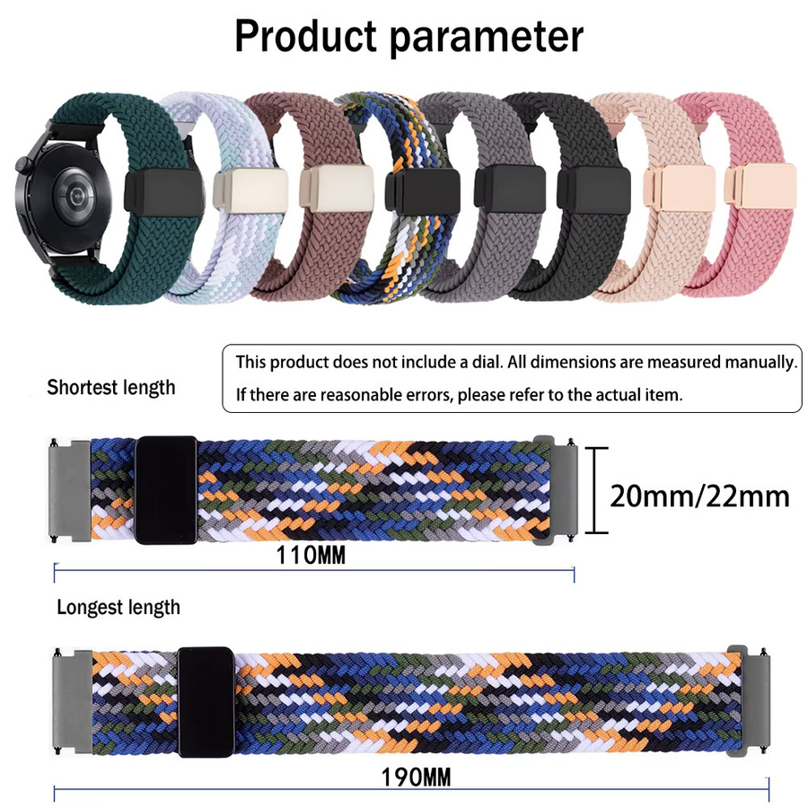 Uhrenarmband Milanaise, Magnetisch, Geflochten, 20mm/22mm, Unisex - Bild 4