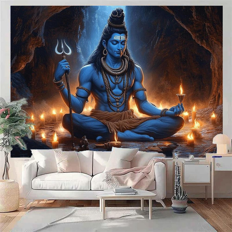 Lord Shiva Wandteppich von JMG Household Supplies, Mehrfarbig, B: 40 cm, H: 60 cm - Bild 2