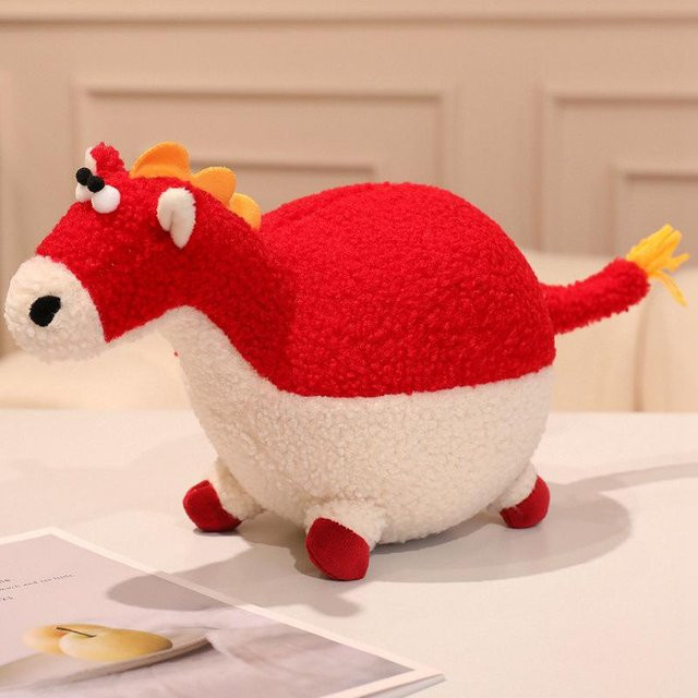 Pony-Puppe Plüschtier, 60cm, Rot - Bild 1