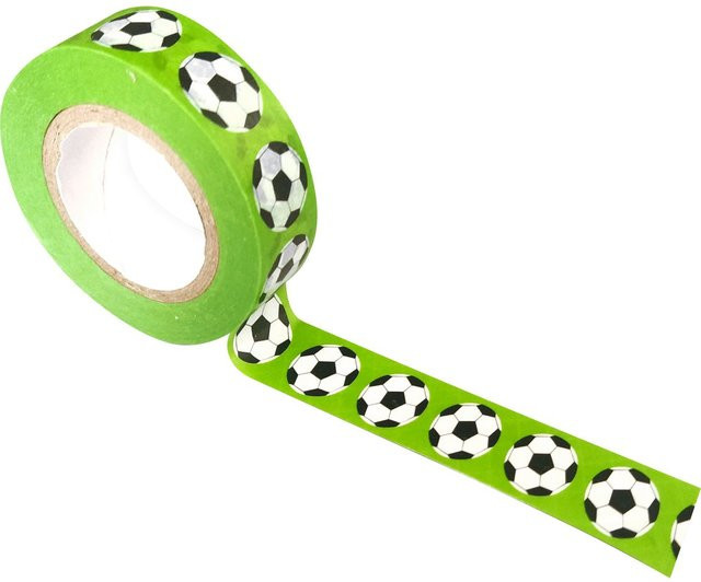 URSUS Washi Tape Fußball in Grün aus Papier - Bild 1