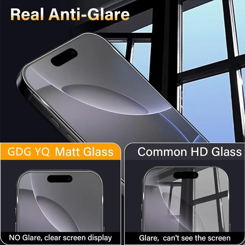 Arvin 4er-Set Mattes Gehärtetes Glas als Displayschutzfolie für iPhone 11 bis iPhone 17 Pro Max, Transparent - Bild 3