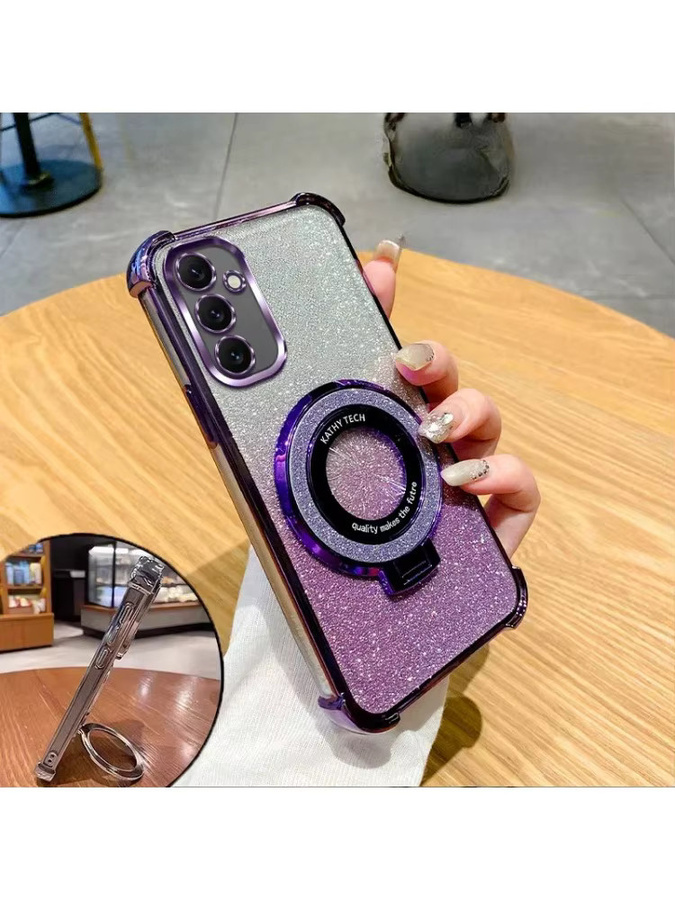 Luxuriöse Schutzhülle mit Ringständer für Samsung Galaxy S26 S25FE A57 A56 A55 in Pink - Bild 3