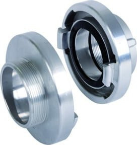 Storz Festkupplung Al 52-C aus Aluminium in Silber mit AG G1.1/2" - Bild 1