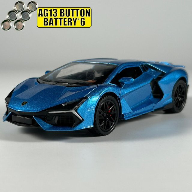 Linyi toy car Revuelto Supercar Modellauto, 1:32, Metall, Blau, ab 18 Jahre - Bild 1