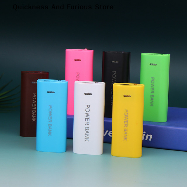 TO DIY 18650 Powerbank Gehäuse für 2 Batterien mit Dual USB und Typ C Ladeanschluss sowie LED-Licht in Schwarz und Multicolour - Bild 1