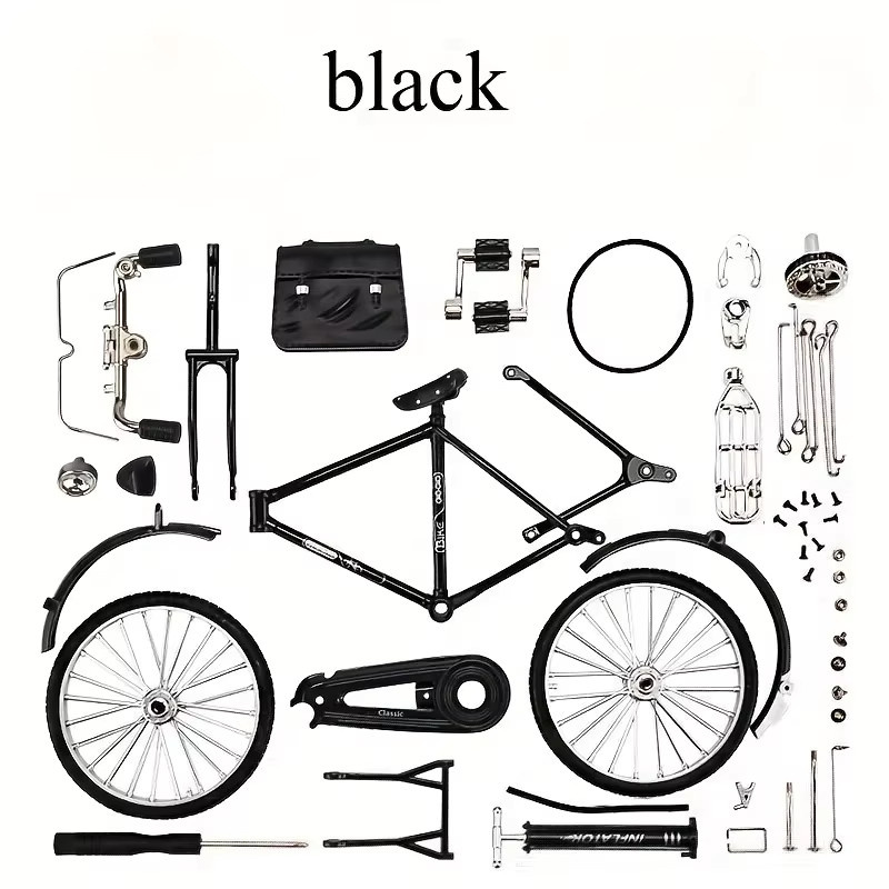 DUTRIEUX Retro Fahrrad, Modell, 1:10, Metall, Schwarz - Bild 4