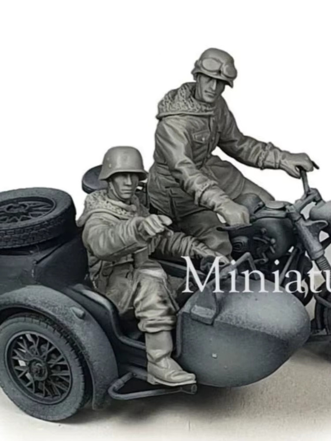 BAANFU Harzfiguren-Montagemodellbausatz, motorisierte Infanterie, Maßstab 1:35 - Bild 2