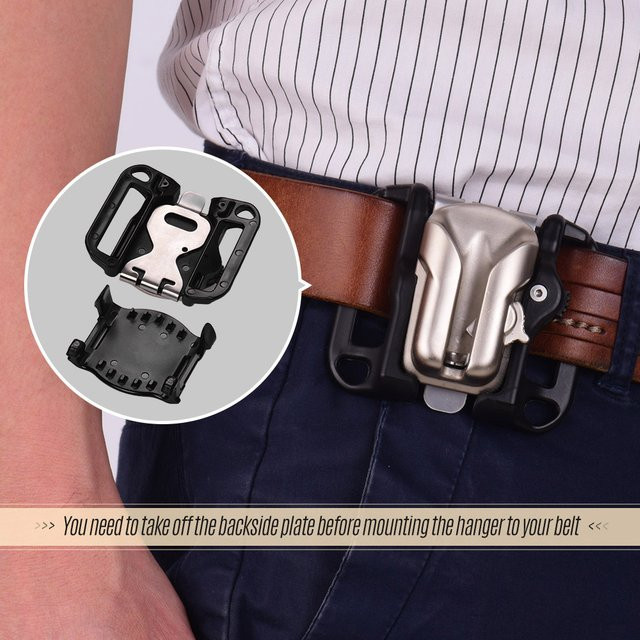Qiilu Kameragürtel Holster Halterung mit Schnellwechselplatte und 1/4 Zoll Schraube in Silber für Canon Nikon Sony Olympus DSLR Kameras - Bild 1