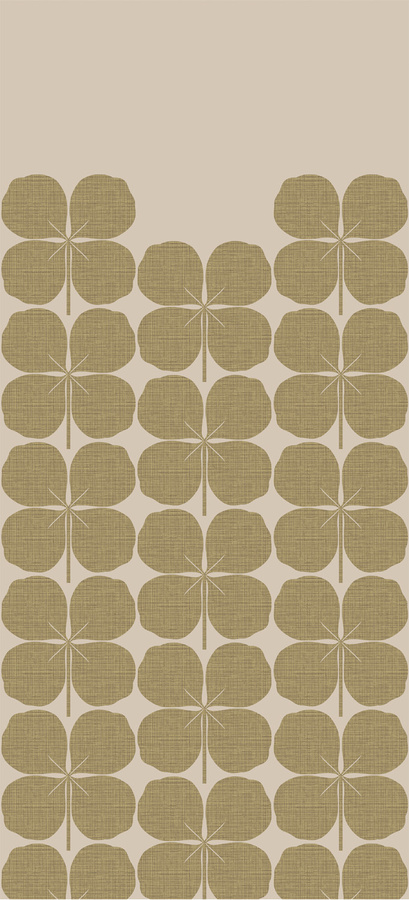 Isidore Leroy Mural Bonheur Wandgestaltung in Beige mit floralem Mid-Century Design - Bild 1