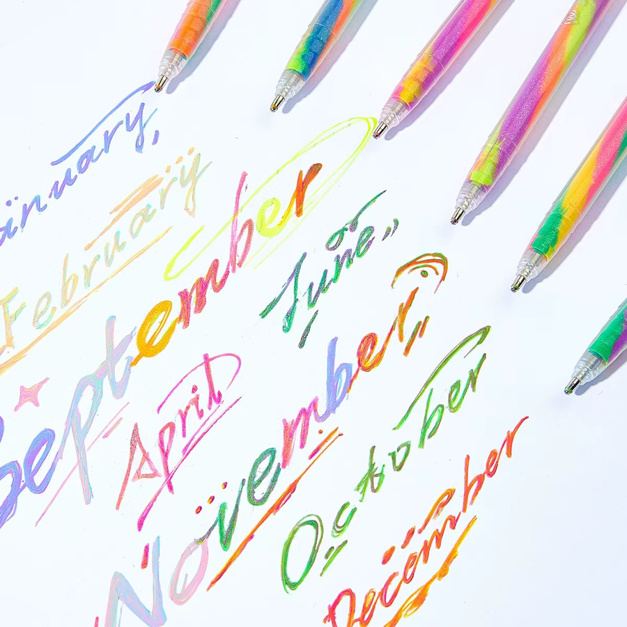 Haile 18-teiliges Glitzer-Textmarker-Set in Multicolour mit 1,0 mm feiner Spitze - Bild 2