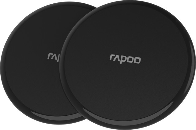 Rapoo Kabelloses QI-Ladegerät XC105, 2er-Set, Schwarz - Bild 1