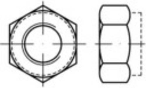 TOOLCRAFT Sicherungsmuttern M10 DIN 6925 aus Stahl galvanisch verzinkt, 100 Stück - Bild 1
