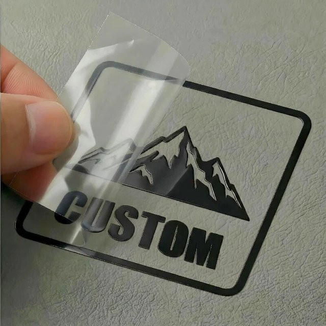 50 Stück Personalisierte 3D UV DTF Transferaufkleber mit individuellem Logo in Multicolour für DIY Projekte, Flaschen und Autos - Bild 1