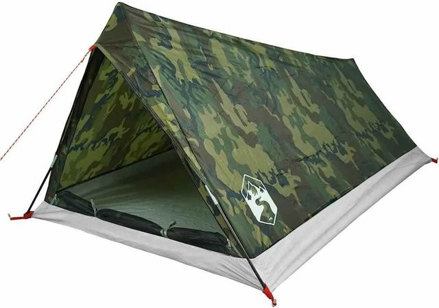 vidaXL Campingzelt für 2 Personen in Tarnmuster, wasserdicht - Bild 1