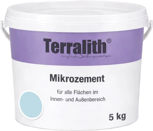 Terralith Mikrozement Fix & Fertig LFC0441 Blau 5kg für 3,5qm mit 0,2mm Körnung - Bild 1