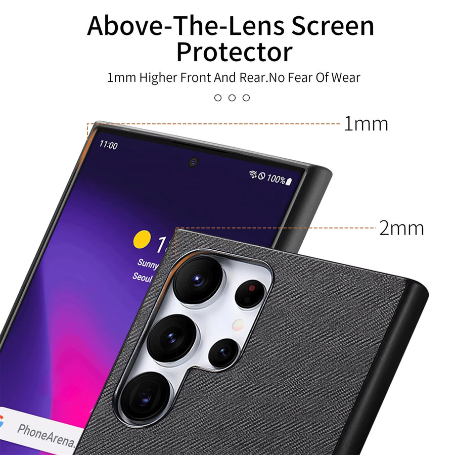 Stoßfeste Luxus Rüstung Schutzhülle für Samsung Galaxy S25 S24 FE S23 Ultra S22 S21 Plus A56 A55 A36 A54 A16 A16 M36 in Schwarz und Beige - Bild 1