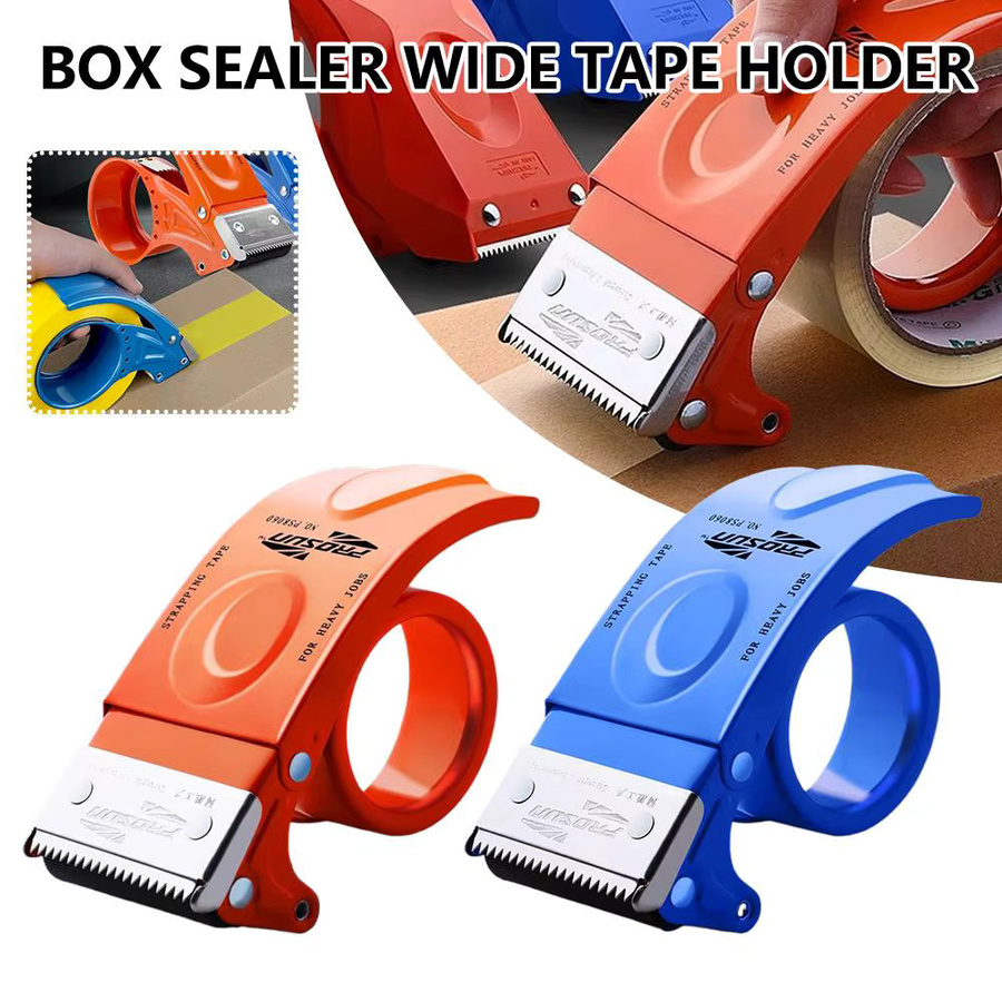 Transparentes Klebeband mit Cutter und Halterung für Express-Logistik und Verpackungen, Breite: 5 cm - Bild 4