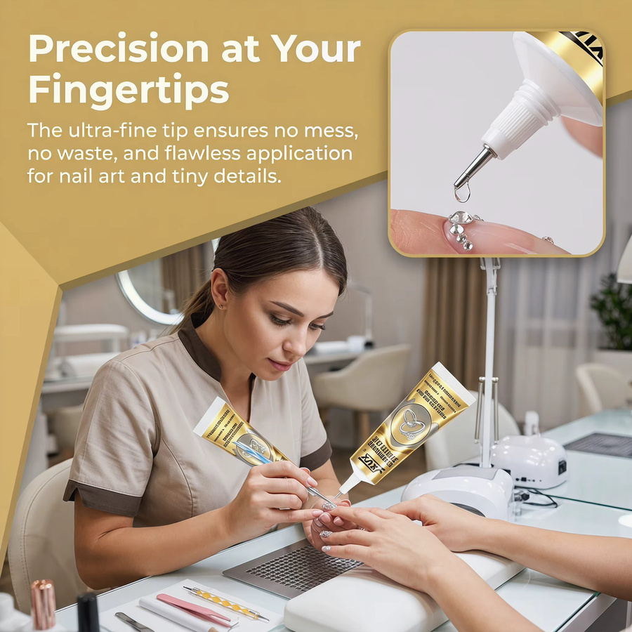 Präzisionskleber für Schmuckbasteln transparent 50 ml mit feiner Spitze für DIY-Reparaturen und Handwerk - Bild 4