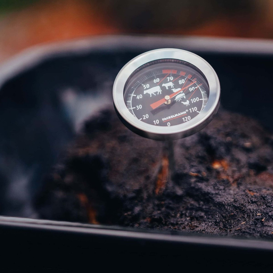 FMprofessional Bratenthermometer aus Edelstahl in Silber, rund - Bild 2