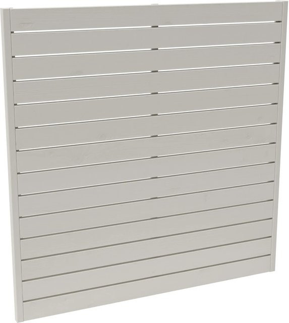 Sichtschutzzaunelement Faro von Andrewex aus Kiefernholz, lackiert, Farbe: Cream/Beige, B/H: 180 x 180 cm - Bild 1