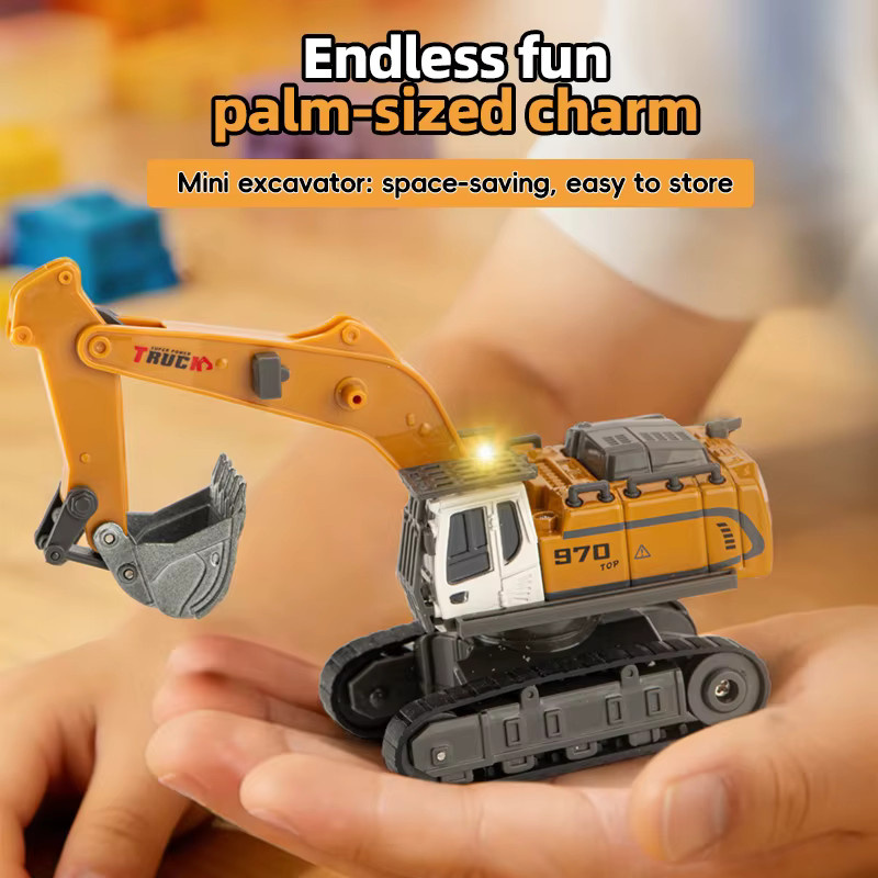 JIKEFUN RC Modellauto, Bagger Muldenkipper Gabelstapler, 1:64, Metall, Kunststoff - Bild 4