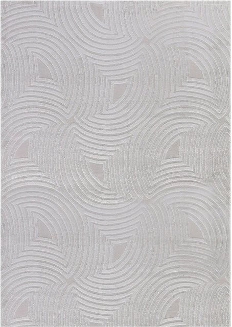 Ayyildiz Kurzflorteppich Sahara 1113 Silber im Boho-Stil, B: 140 cm, T: 200 cm - Bild 1