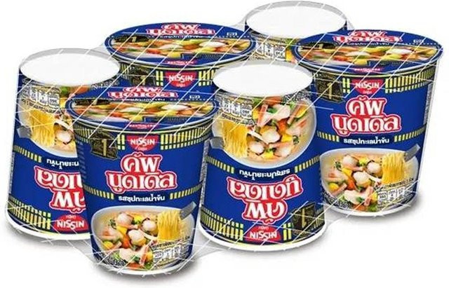 Nissin Cup Noodle Instantnudeln Meeresfrüchte-Cremesuppengeschmack 6 x 74 g - Bild 1